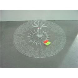 FOSTORIA GLASS SNACK TRAY