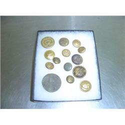 CASE OF 14 BUTTONS; PHILLY POLICE AND MILITARY