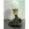 Image 1 : LADY FIGURINE LAMP WITH ROUND GLOBE