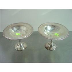 LOT OF 2 SILVER PLATED COMPOTES; WILLIAM ROGERS