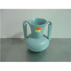 STANGL BLUE HANDLED VASE