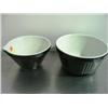 Image 1 : LOT OF 2 BLACK POTTERY BOWLS; 1-IS BATTER BOWL