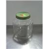 Image 1 : GLASS STORE JAR WITH GREEN LID