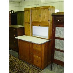 OAK SELLERS KITCHEN CABINET; NO FLOUR SIFTER