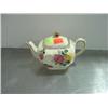 Image 1 : STAFFORDSHIRE ENGLAND TEA POT; PAINTED WITH ROSES