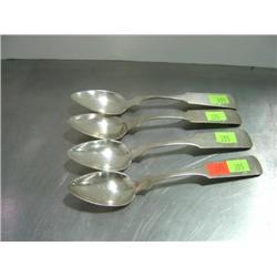 LOT OF 4 SPOONS MARKED P.B. SADTLER & SONS-BALTIMORE