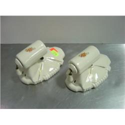 PAIR OF WALL LIGHT CERAMIC ELECTRIC FIXTURES