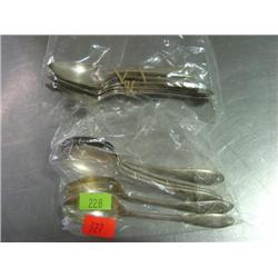 LOT OF 16 SPOONS; SOME ARE STERLING; SHEFFIELD