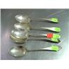 Image 1 : LOT OF 5 SPOONS; MARKED STERLING