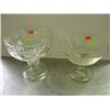 Image 1 : LOT OF 2 GLASS COMPOTES