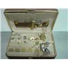 Image 1 : JEWELRY BOX WITH CUFF LINKS AND TIE TACKS