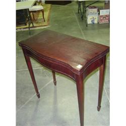 MAHOGANY GAME TABLE