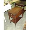 Image 1 : MAHOGANY 2-DRAWER NIGHT STAND