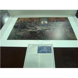 UNFRAMED MORT KUNSTLER PRINT "GODS AND GENERALS" #125/950 SIGNED 3/15/03 LEESBURG VA
