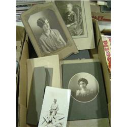 LOT OF 20 OLD PHOTOGRAPHS, SOME MILITARY UNIFORMS