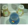 Image 1 : LOT OF 3 GLASS LIGHT SHADES, TWO MATCH