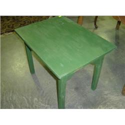 GREEN PAINTED TABLE