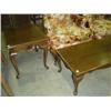 Image 1 : 3-PIECE MAHOGANY COFFEE AND END TABLES; QUEEN ANN LEGS