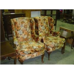 BY THE PC; SET OF TWO WING BACK CHAIRS; QUEEN ANN LEGS; TWO TIMES THE MONEY