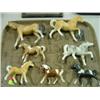 Image 1 : LOT OF 7 CERAMIC HORSE FIGURINES; SOME JAPAN MADE