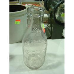 QUART MILK BOTTLE SHEFFIELD FARMS-NY
