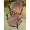 Image 1 : PARLOR CHAIR; DAMAGE TO UPHOLSTERY