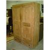 Image 1 : PINE DOUBLE DOOR WARDROBE WITH 2 UNDER DRAWERS