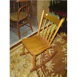 WOODEN BEDROOM ROCKER