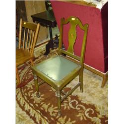 SINGLE CHAIR PAINTED GREEN