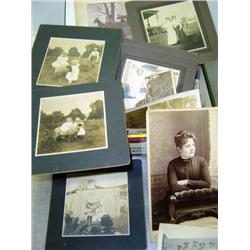 CIGAR BOX OF OLD PHOTOGRAPHS