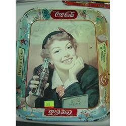 COCA COLA TRAY; DAMAGE THRU PAINT