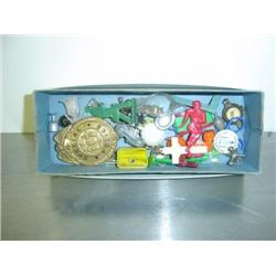 BOX OF CRACKER JACK STYLE TOYS