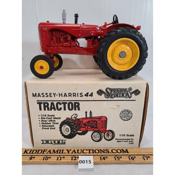 ERTL MASSEY HARRIS 44 DIE CAST TRACTOR 1 16 SCALE ertl-massey-harris-44-die-cast-tractor-1-16-scale