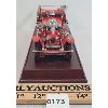 Image 2 : FRANKLIN MINT 1922 DIE CAST AHRENS FOX FIRE TRUCK W/ DISPLAY STAND
