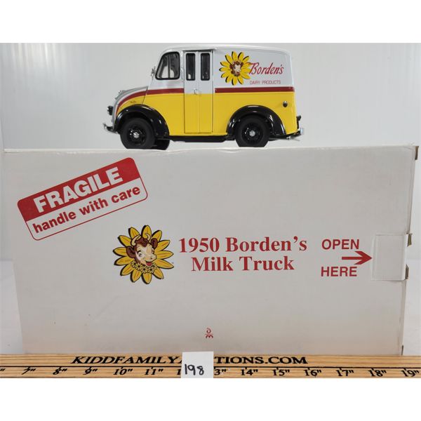 1950 BORDEN'S MILK TRUCK W/ BOX & CERTIFICATE OF TITLE