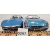 Image 2 : LOT OF 2 - FRANKLIN MINT - 1955 & 1968 CORVETTE MODELS