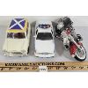 Image 3 : LOT OF 3 - DIE CAST MODELS - INCL SOLIDO 1964 MINI COOPER & ROAD KINGS HARLEY DAVIDSON ETC