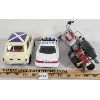 Image 4 : LOT OF 3 - DIE CAST MODELS - INCL SOLIDO 1964 MINI COOPER & ROAD KINGS HARLEY DAVIDSON ETC