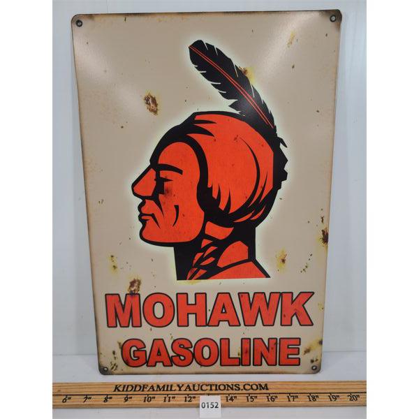 MOHAWK GASOLINE METAL SIGN