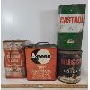 Image 1 : LOT OF 4 - CASTROL &  NUGOLD OIL TINS - A-PENN OIL & MOTO MASTER CLEANER & SOLVENT 