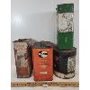 Image 2 : LOT OF 4 - CASTROL &  NUGOLD OIL TINS - A-PENN OIL & MOTO MASTER CLEANER & SOLVENT 