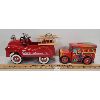 Image 1 : LOT OF 2 - TELEFLORA FIRETRUCK & TIN FIRETRUCK COIN BANK