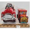 Image 3 : LOT OF 2 - TELEFLORA FIRETRUCK & TIN FIRETRUCK COIN BANK