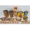 Image 2 : LOT OF 8 - MISC TINS - INCL ESQUIRE SHOE POLISH, MAGIC BAKING POWDER & DY LYON'S TOOTH POWDER, ETC. 
