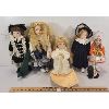 Image 1 : LOT OF 5 - PORCELAIN DOLLS