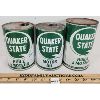 Image 2 : LOT OF 3 - QUAKER STATE 1QT MOTOR OIL CANS