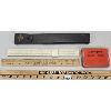 Image 1 : LOT OF 3 - RULERS & ELASTOPLAST TIN