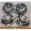 Image 1 : LOT OF 2 - PAIRS OF CHEVROLET CHROME (?) HUB CAPS