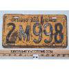 Image 1 : 1942 ONTARIO LICENSE PLATE