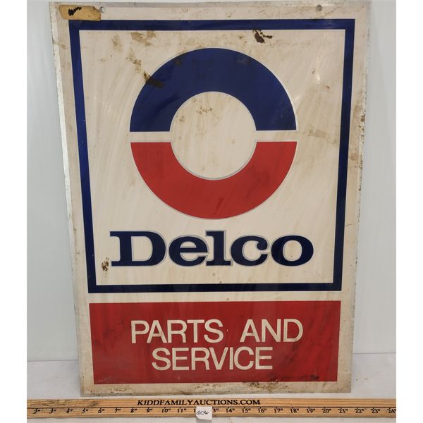 DELCO PARTS & SERVICES SIGN